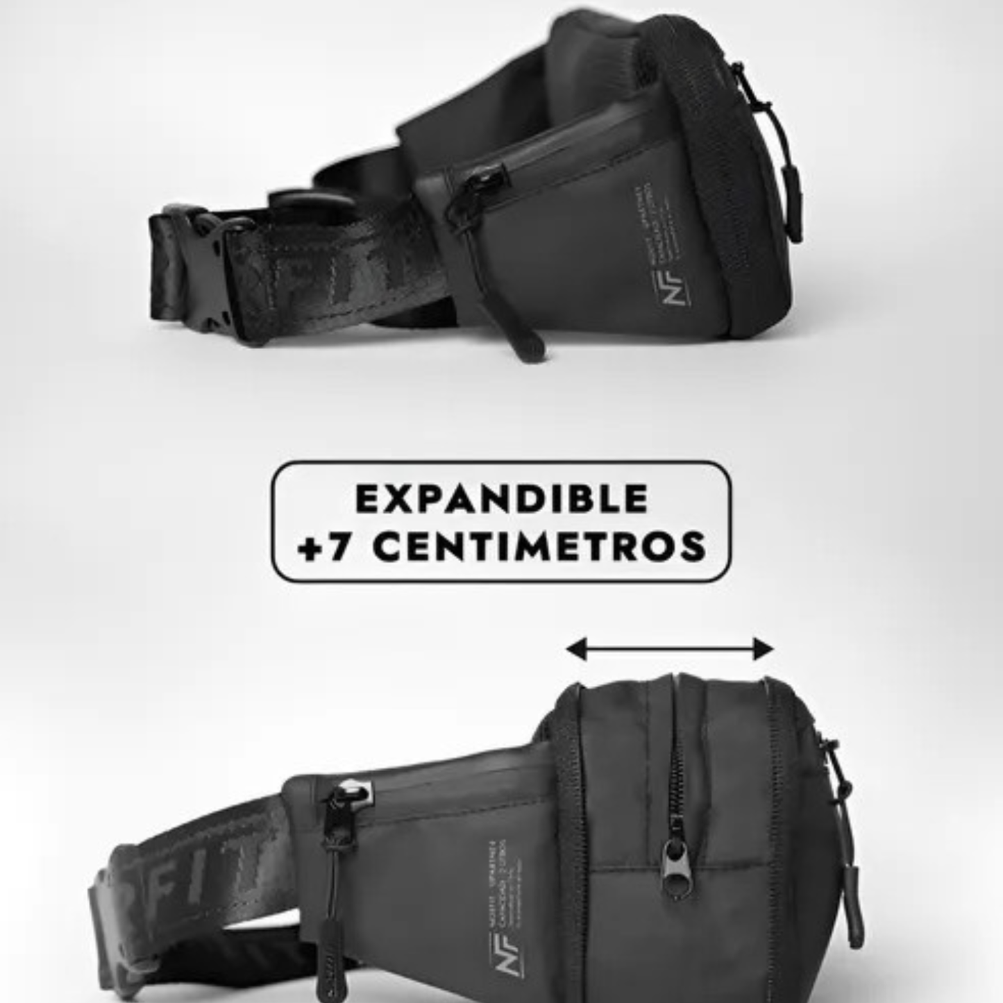 Banano Expandible Viaje y Trekking Impermeable - Black